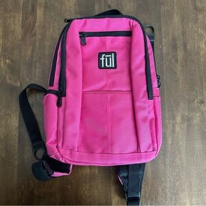 Ful Unisex‎ Adult Ditty Pink Mini Backpack Duralon Hiking Travel Vacation